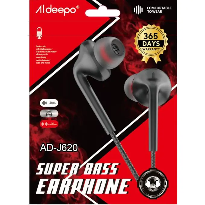 Aldeepo 3.5mm Earphones with Microphone