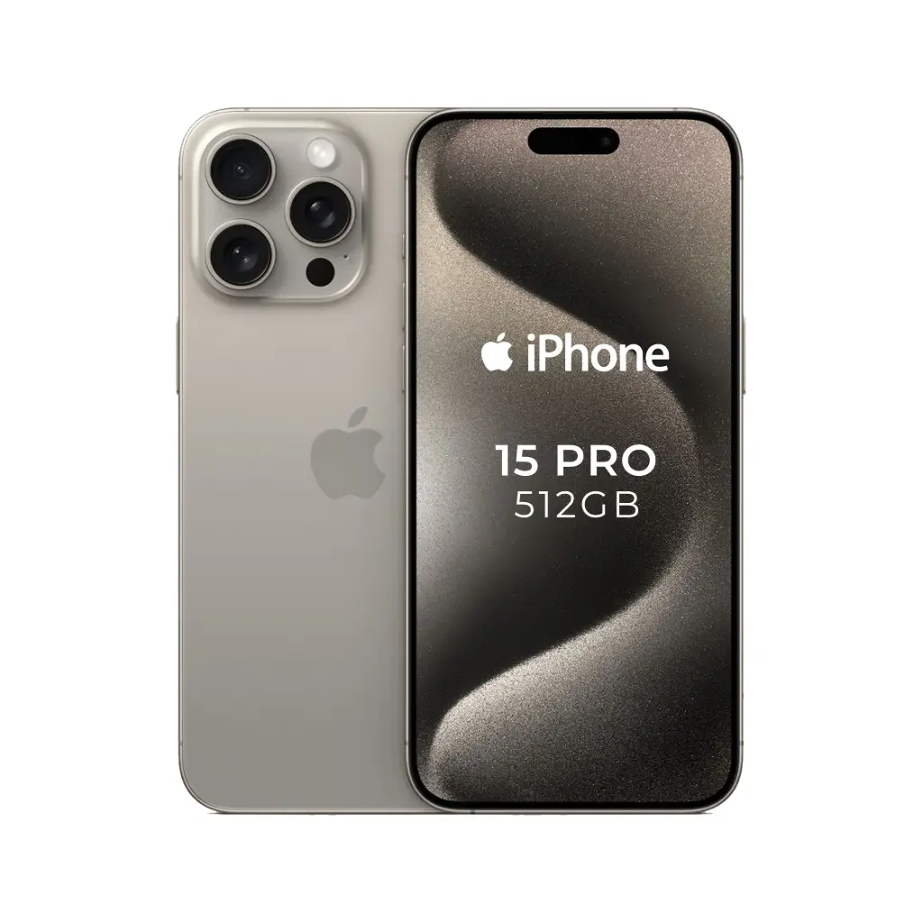 Apple iPhone 15 Pro | 512GB Storage, A17 Pro Chip, 6.1" Super Retina XDR Display – Titanium Elegance