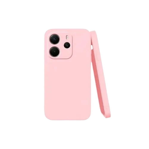 📱 FlexGuard Silicone Case – Redmi Note 14 (Pink)